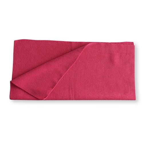 Chiffon microfibre rouge pour sanitaire rouge 38x38 cm